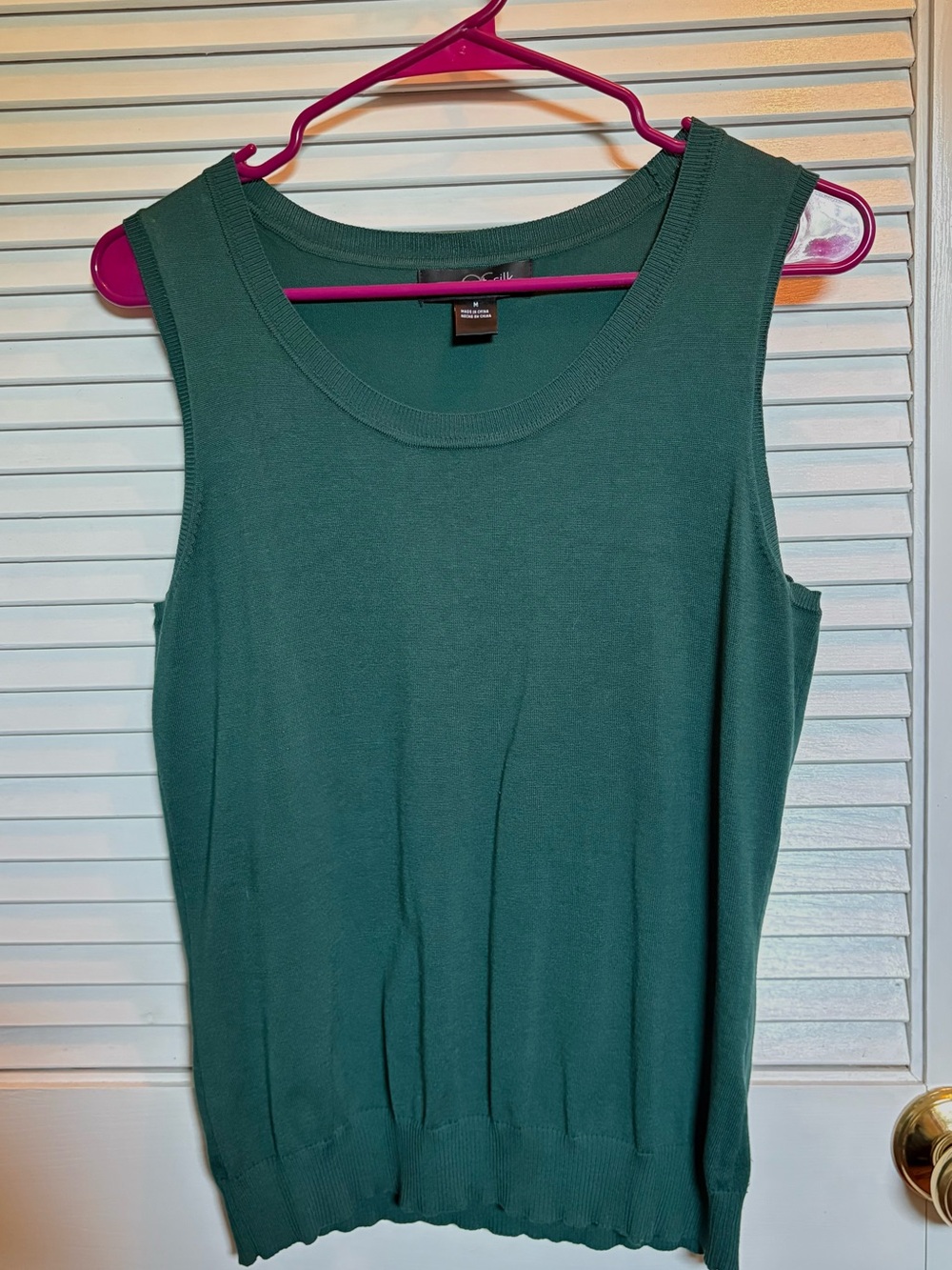 august silk Green Sweater Vest — Size M